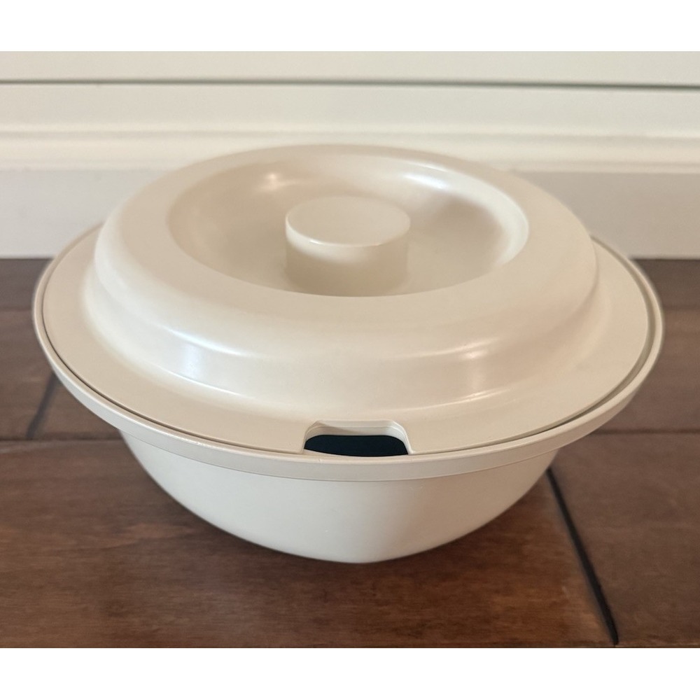 Vintage Tupperware Microwave Oven Bowl Ultra 21 Casserole #1545-2 Vented Lid USA